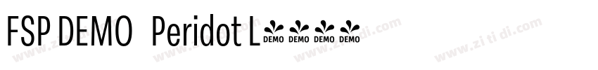 FSP DEMO   Peridot L字体转换